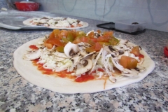 pizza in cottura