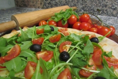 pizza speck e rucola